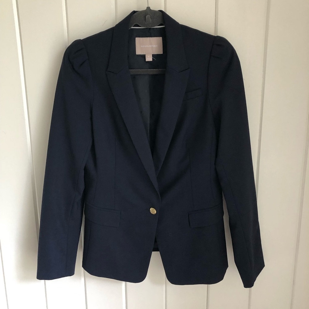 Banana Republic Navy Blue Blazer